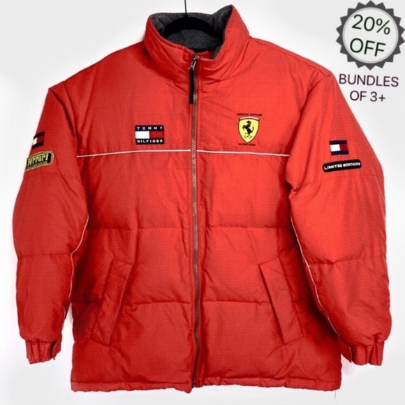 Tommy Hilfiger Other - Tommy Hilfiger | Ferrari Puffer Jacket Vintage | L